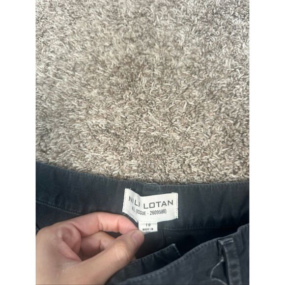 Nili Lotah Shon Pant Carbon Gray Women’s 10 curved silhouette baggy twill boho - Picture 5 of 16